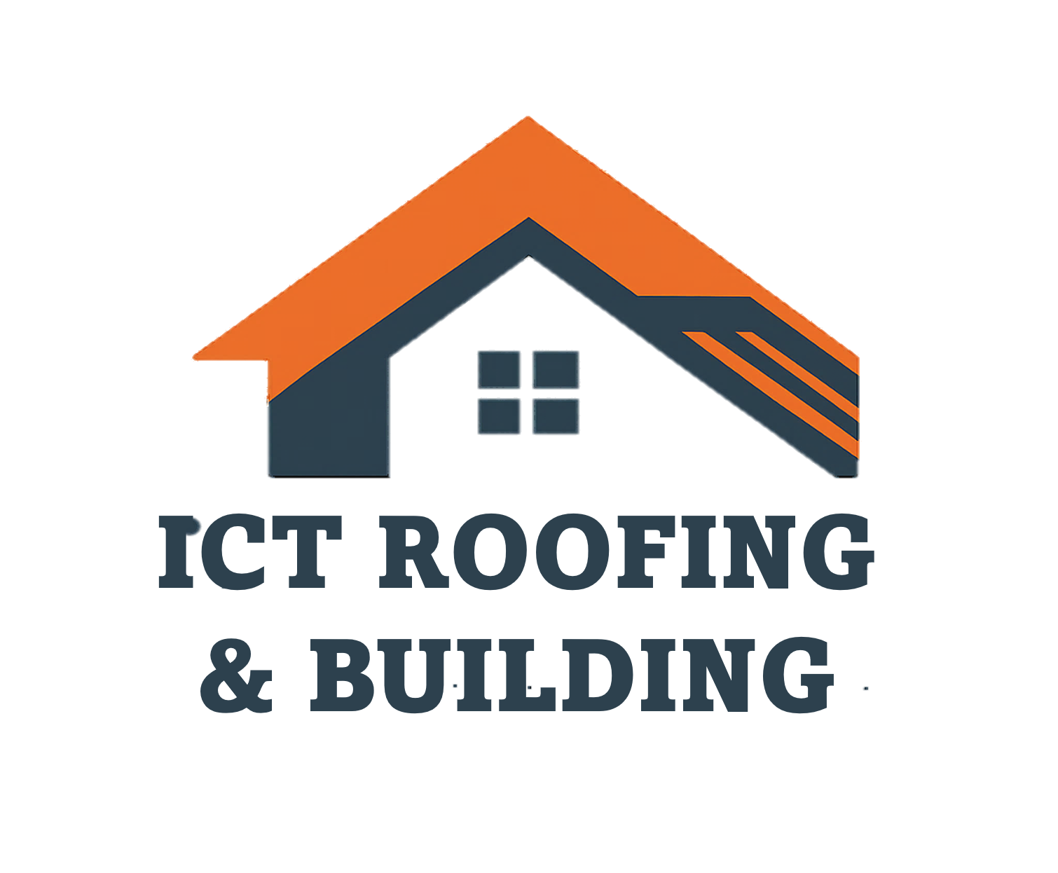 ICT Roofing & Building Logo